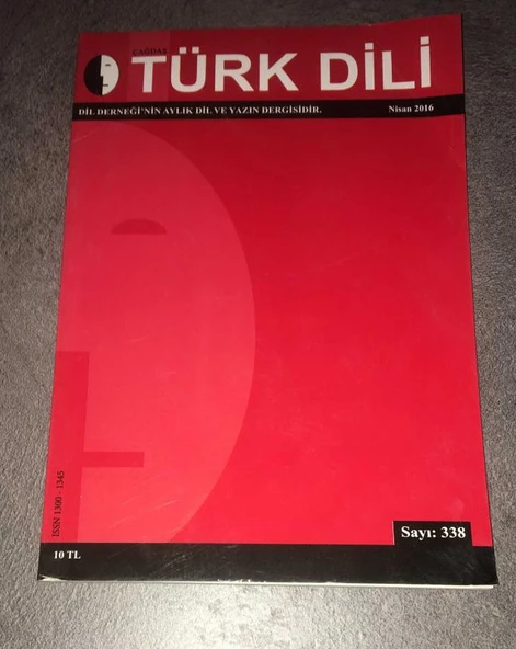 ÇAĞDAŞ TÜRK DİLİ Nisan 2016 Sayı 338 (Sahafiye Kitap) ürün görseli 1