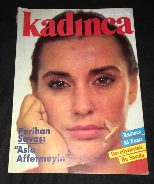 KADINCA Dergisi Ekim 1984 Sayı 71 Kapak PERİHAN SAVAŞ [PATRONSUZ] (Sahafiye Kitap) ürün görseli 1