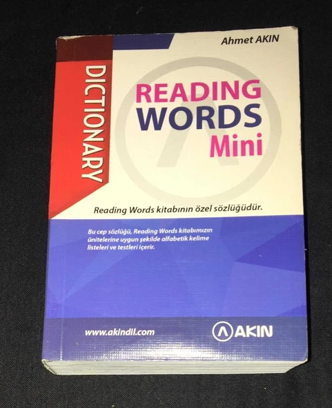 DICTIONARY READING WORDS Mini (Sahafiye Kitap) ürün görseli 1