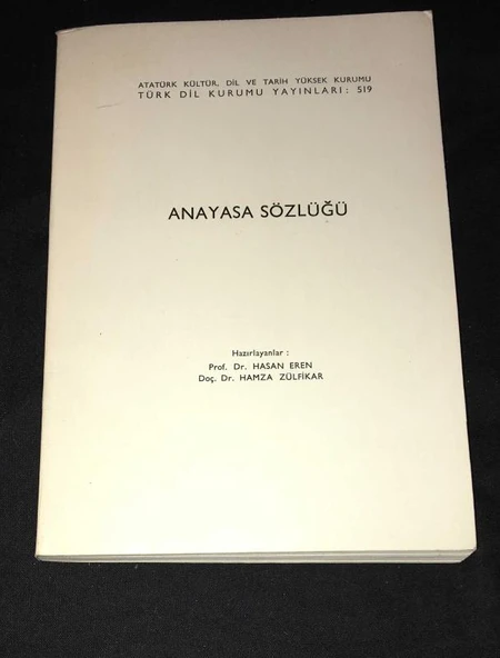 ANAYASA SÖZLÜĞÜ (Sahafiye Kitap) ürün görseli 1