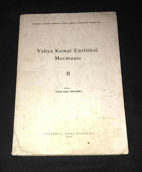 YAHYA KEMAL ENSTİTÜSÜ MECMUASI II [2] (Sahafiye Kitap) ürün görseli 1