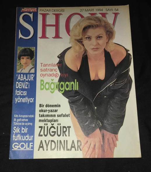 HÜRRİYET SHOW Pazar Dergisi 27 Mart 1994 Sayı 54 (Sahafiye Kitap) ürün görseli 1