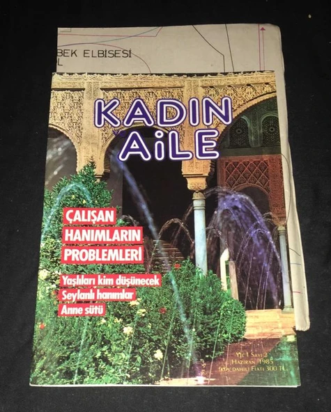 KADIN VE AİLE Haziran 1985 Yıl 1 Sayı 3 ÇALIŞAN HANIMLARIN PROBLEMLERİ [PATRONLU] (Sahafiye Kitap) ürün görseli 1