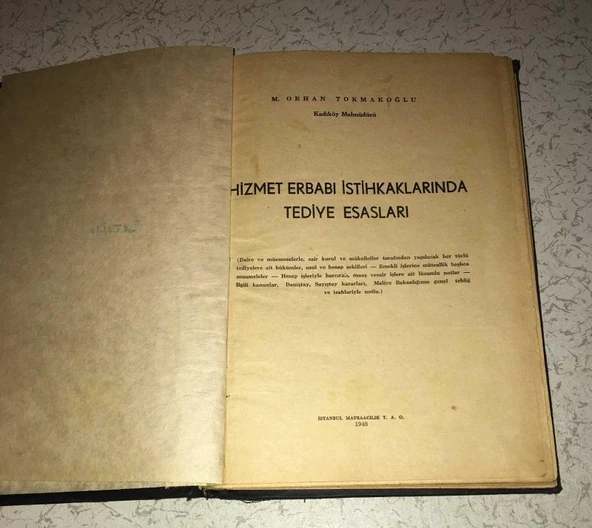 HİZMET ERBABI İSTİHKAKLARINDA TEDİYE ESASLARI (Sahafiye Kitap) ürün görseli 1