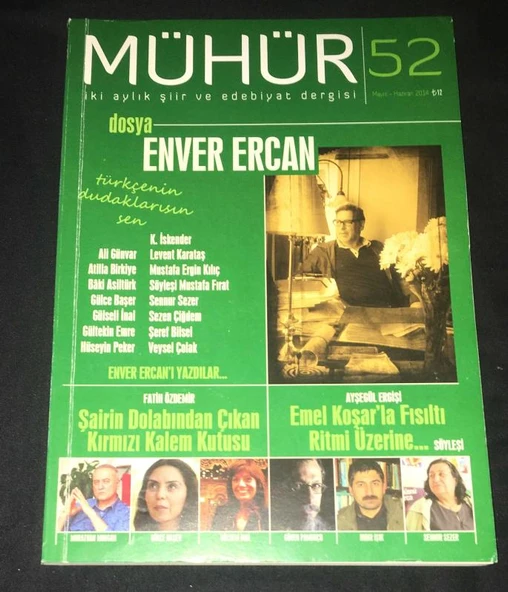 MÜHÜR Mayıs Haziran 2014 Sayı 52 Dosya: ENVER ERCAN (Sahafiye Kitap) ürün görseli 1
