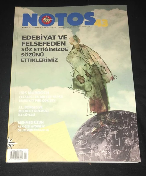 NOTOS ÖYKÜ Aralık 2013 Ocak 2014 Sayı 43 J.L. BORGES VE MICHEL FAUCAULT İLE SÖYLEŞİ (Sahafiye Kitap) ürün görseli 1