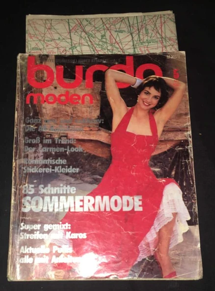 BURDA MODEN Mai 85 No 5 [PATRONLU] (Sahafiye Kitap) ürün görseli 1