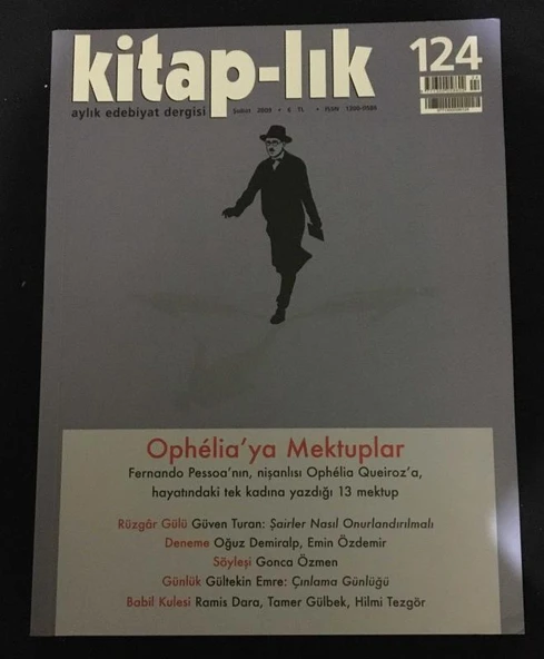 KİTAP-LIK Şubat 2009 Sayı 124 OPHELİA'YA MEKTUPLAR (Sahafiye Kitap) ürün görseli 1