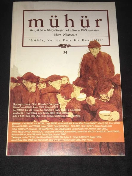 MÜHÜR Mart Nisan 2011 Sayı 34 Soruşturma SİZİ KİMLER OKUYOR (Sahafiye Kitap) ürün görseli 1