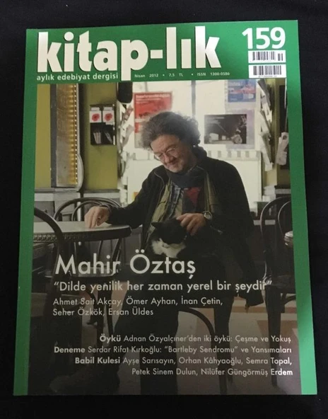 KİTAP-LIK Nisan 2012 Sayı 159 MAHİR ÖZTAŞ (Sahafiye Kitap) ürün görseli 1