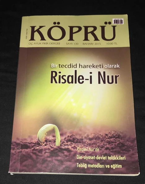 KÖPRÜ Dergisi Bahar 2015 Sayı 130 BİR TECDİD HAREKETİ OLARAK RİSALE-İ NUR (Sahafiye Kitap) ürün görseli 1
