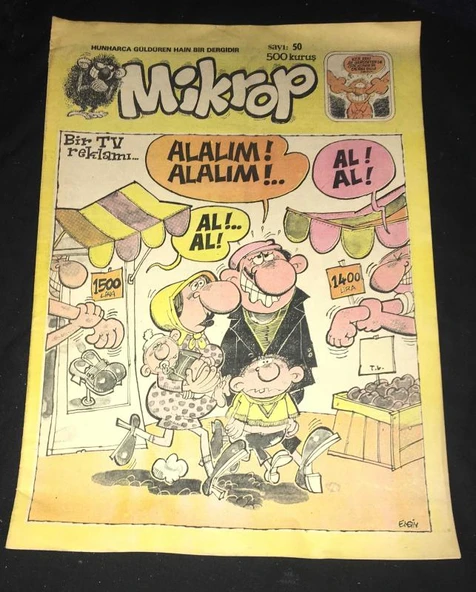 MİKROP 1 Mart 1979 Yıl 1 Sayı 50 (Sahafiye Kitap) ürün görseli 1