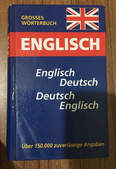 GROSSES WÖRTERBUCH ENGLISCH - DEUTSCH - DEUTSCH - ENGLISCH Über 150.000 zuverlassige Angaben] (Sahafiye Kitap) ürün görseli 1