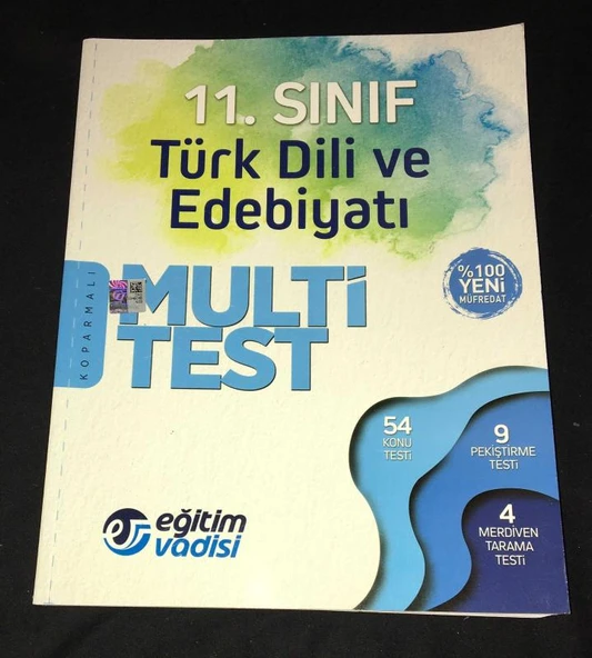 11.SINIF TÜRK DİLİ VE EDEBİYATI Koparmalı Multi Test (Sahafiye Kitap) ürün görseli 1