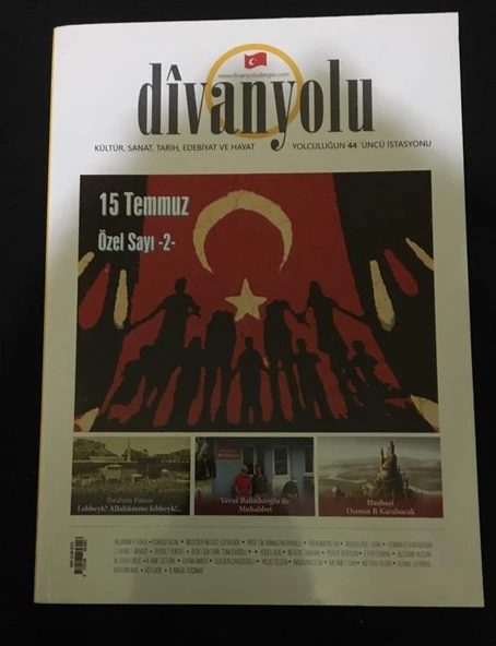 DİVANYOLU Dergisi 2017 Sayı 44 [15 TEMMUZ ÖZEL SAYI 2 ] (Sahafiye Kitap) ürün görseli 1