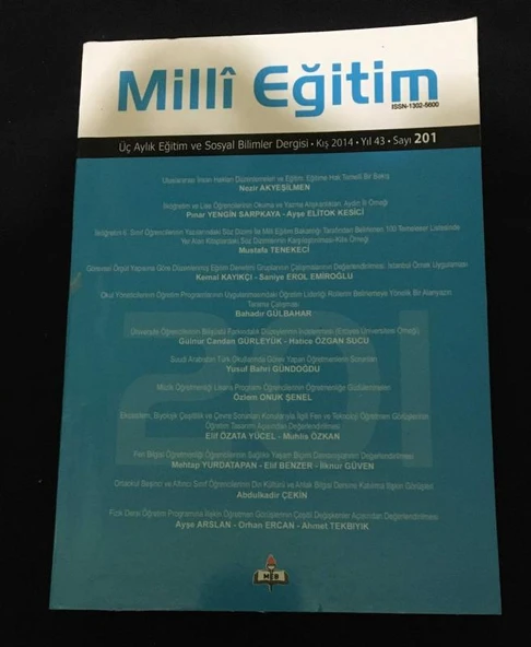 MİLLİ EĞİTİM DERGİSİ Kış 2014 Sayı 201 EĞİTİME HAK TEMELLİ BİR BAKIŞ-Nezir Akyeşilmen (Sahafiye Kitap) ürün görseli 1