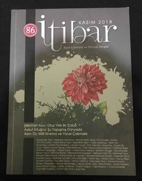 İTİBAR DERGİSİ Kasım 2018 Sayı 86 Asım Öz: MİLLİ SİNEMA VE YÜCEL ÇAKMAKLI (Sahafiye Kitap) ürün görseli 1