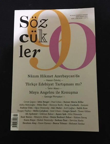 SÖZCÜKLER Mart Nisan 2021 Sayı 90 NAZIM HİKMET AZERBAYCAN'DA -Hasan Özkılıç (Sahafiye Kitap) ürün görseli 1
