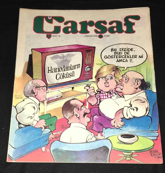ÇARŞAF Dergisi 5 Nisan 1978 Sayı 15 (Sahafiye Kitap) ürün görseli 1