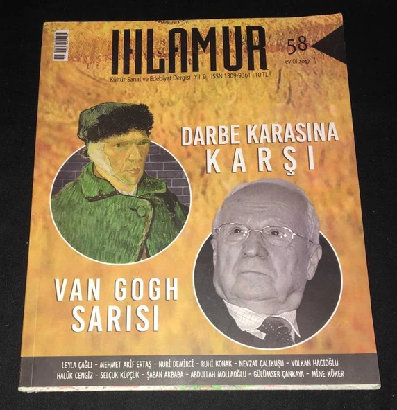 IHLAMUR Eylül 2017 Sayı 58 DARBE KARASINA KARŞI VAN GOGH SARISI (Sahafiye Kitap) ürün görseli 1