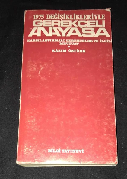 1975 DEĞİŞİKLİKLERİYLE GEREKÇELİ ANAYASA Karşılaştırmalı Gerekçeler ve İlgili Mevzuat (Sahafiye Kitap) ürün görseli 1