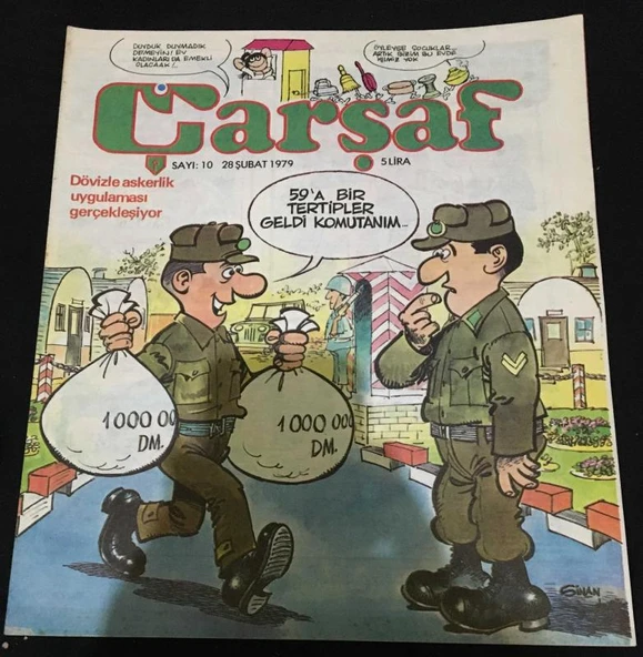 ÇARŞAF Dergisi 28 Şubat 1979 Sayı 10 (Sahafiye Kitap) ürün görseli 1