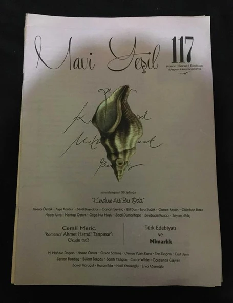 MAVİ YEŞİL Mayıs Haziran 2019 Sayı 117 TÜRK EDEBİYATI VE MİMARLIK (Sahafiye Kitap) ürün görseli 1