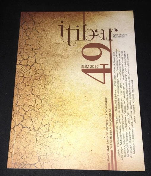 İTİBAR Dergisi Ekim 2015 Sayı 49 (Sahafiye Kitap) ürün görseli 1