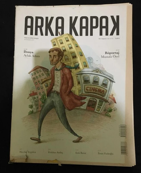 ARKA KAPAK Ocak 2016 Sayı 4 Dosya AYLAK ADAM (Sahafiye Kitap) ürün görseli 1