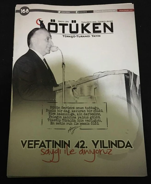 ÖTÜKEN Dergisi Mart 2017 Sayı 25 NEJDET SANÇAR'I VEFATININ 42.YILINDA SAYGI İLE ANIYORUZ (Sahafiye Kitap) ürün görseli 1