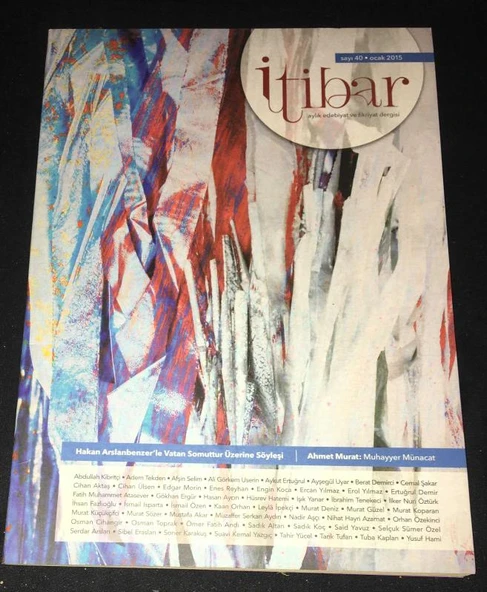 İTİBAR Dergisi Ocak 2015 Sayı 40 (Sahafiye Kitap) ürün görseli 1
