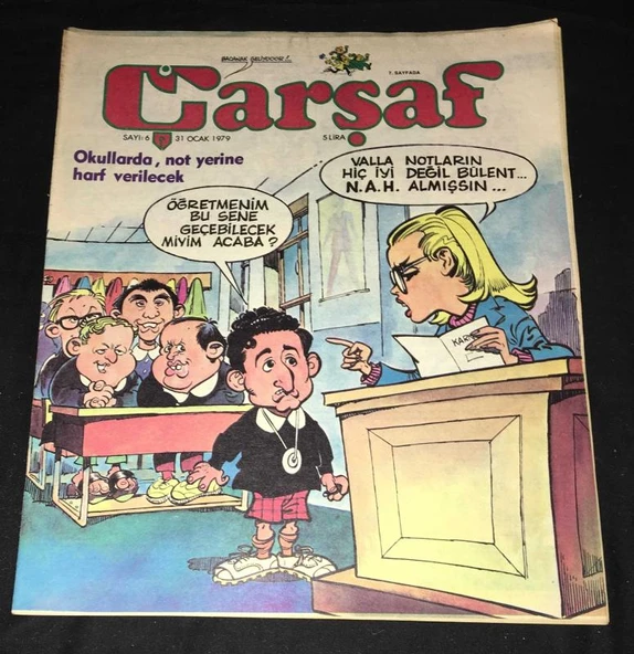 ÇARŞAF Dergisi 31 Ocak 1979 Sayı 6 (Sahafiye Kitap) ürün görseli 1