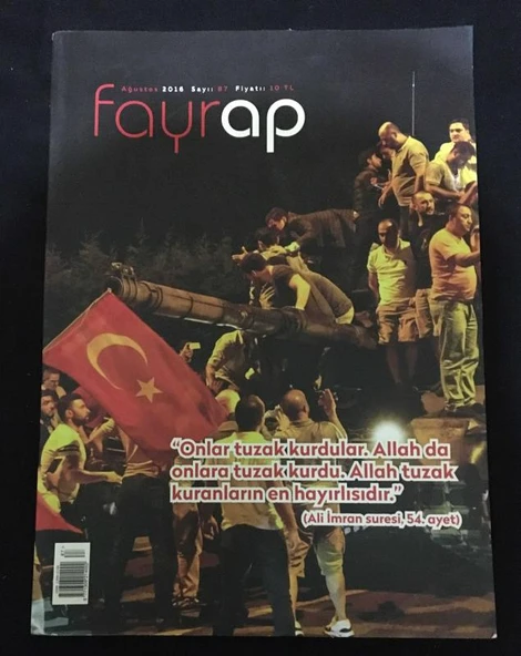 FAYRAP Ağustos 2016 Sayı 87 TÜRKİYE'DE FIRINLARIN SAATİ,Mesut Bostan (Sahafiye Kitap) ürün görseli 1