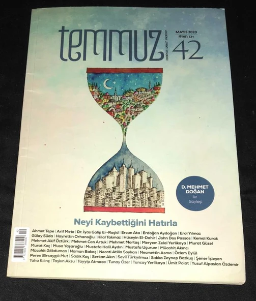 TEMMUZ Dergisi Mayıs 2020 Sayı 42 D. MEHMET DOĞAN İLE SÖYLEŞİ (Sahafiye Kitap) ürün görseli 1