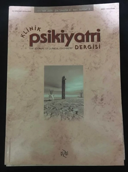 KLİNİK PSİKİYATRİ Dergisi 2003 Cilt 6 Sayı 2 (Sahafiye Kitap) ürün görseli 1