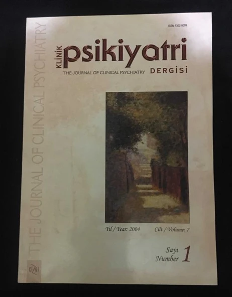 KLİNİK PSİKİYATRİ Dergisi 2004 Cilt 7 Sayı 1 (Sahafiye Kitap) ürün görseli 1