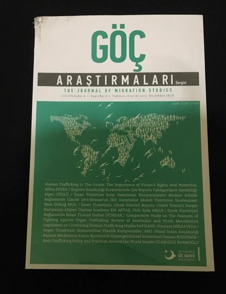 GÖÇ ARAŞTIRMALARI DERGİSİ Temmuz Aralık 2020 Sayı 2 (Sahafiye Kitap) ürün görseli 1