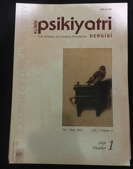 KLİNİK PSİKİYATRİ Dergisi 2005 Cilt 8 Sayı 1 (Sahafiye Kitap) ürün görseli 1