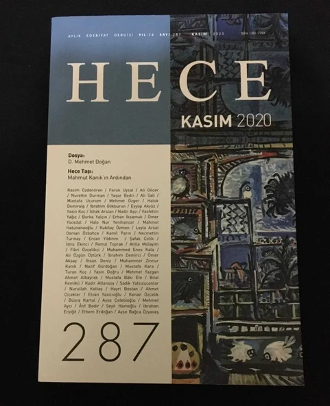 HECE Dergisi Kasım 2020 Sayı 287 Dosya: D. MEHMET DOĞAN [2.EL DERGİDİR] (Sahafiye Kitap) ürün görseli 1