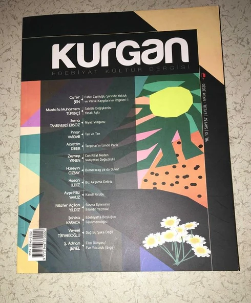KURGAN Eylül Ekim 2020 Sayı 57 Cahit Zarifoğlu Şiirinde Yokluk ve Varlık Kaygılarının İmgeleri 1 - Cafer Şen (Sahafiye Kitap) ürün görseli 1