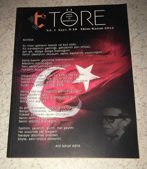 TÖRE Dergisi Ekim Kasım 2012 Sayı 9-10 Ermeni Hezeyanları -Aydil Erol (Sahafiye Kitap) ürün görseli 1