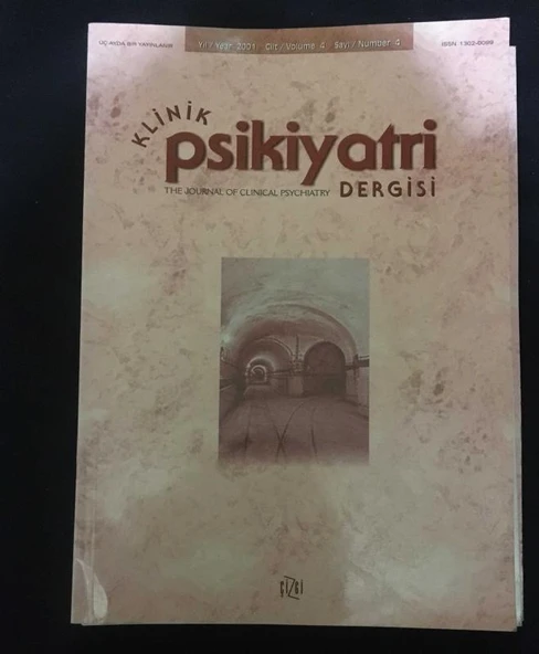 KLİNİK PSİKİYATRİ Dergisi 2001 Cilt 4 Sayı 4 (Sahafiye Kitap) ürün görseli 1