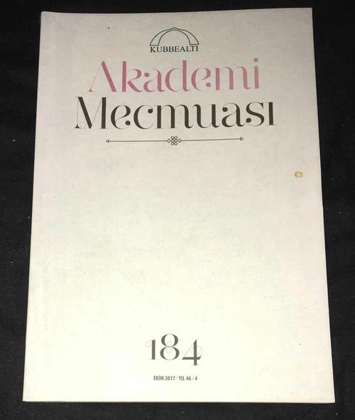 Kubbealtı AKADEMİ MECMUASI Ekim 2017 Sayı 184 OSMANLI'DA BATIL İTİKATLAR,Elif Uluğ (Sahafiye Kitap) ürün görseli 1