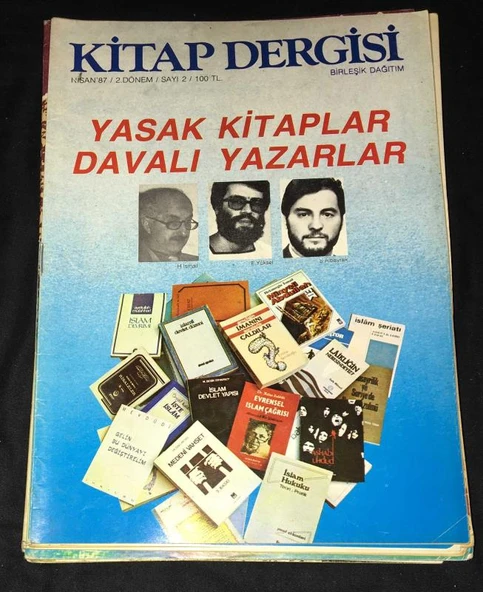 KİTAP DERGİSİ Nisan 1987 Sayı 2 YASAK KİTAPLAR,DAVALI YAZARLAR H.İsmail,E.Yüksel-S.Albayrak (Sahafiye Kitap) ürün görseli 1