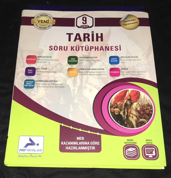 9.SINIF TARİH SORU KÜTÜPHANESİ - PRF YAYINLARI (Sahafiye Kitap) ürün görseli 1