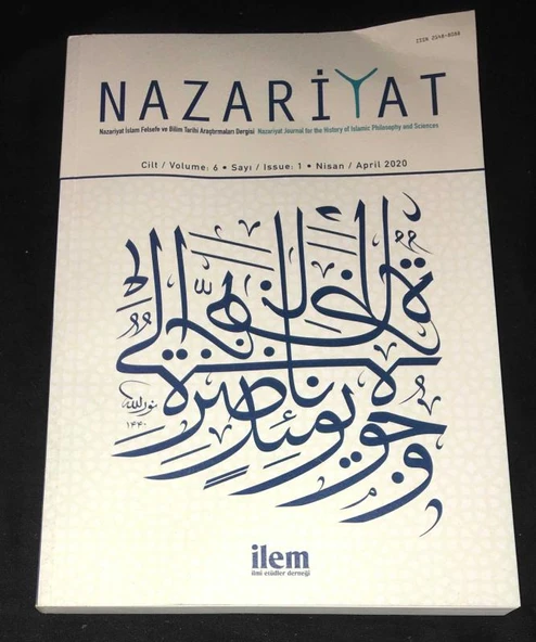NAZARİYAT Nisan 2020 Cilt 6 Sayı 1 (Sahafiye Kitap) ürün görseli 1