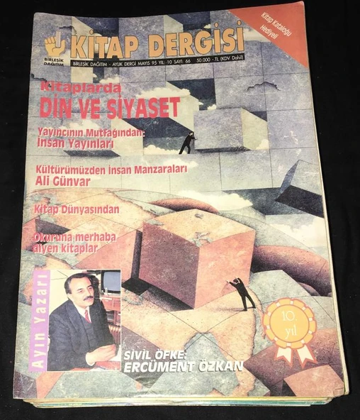 KİTAP DERGİSİ Kasım Mayıs 1995 Sayı 66 Kitaplarda Din ve Siyaset-Sivil Öfke-ERCÜMENT ÖZKAN (Sahafiye Kitap) ürün görseli 1