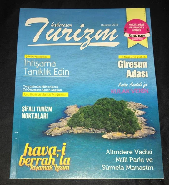 Haberexen TURİZM Haziran 2014 GİRESUN ADASI-ŞİFALI TURİZM NOKTALARI-SÜMELA MANASTIRI (Sahafiye Kitap) ürün görseli 1
