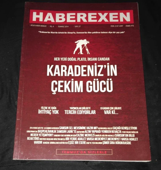 HABEREXEN Temmuz 2014 Sayı 57 KARADENİZ'İN ÇEKİM GÜCÜ (Sahafiye Kitap) ürün görseli 1