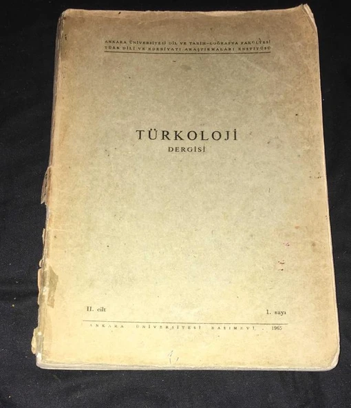 TÜRKOLOJİ DERGİSİ 1965 -  2.Cilt 1.Sayı [2.EL KİTAPTIR] (Sahafiye Kitap) ürün görseli 1